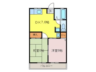 シャトレBの物件間取画像